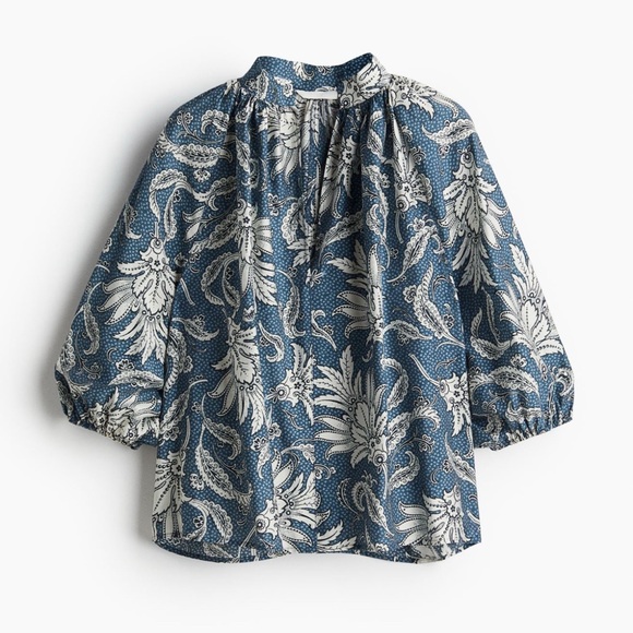 NWT H&M Balloon Sleeve Blouse - M - Picture 4 of 7